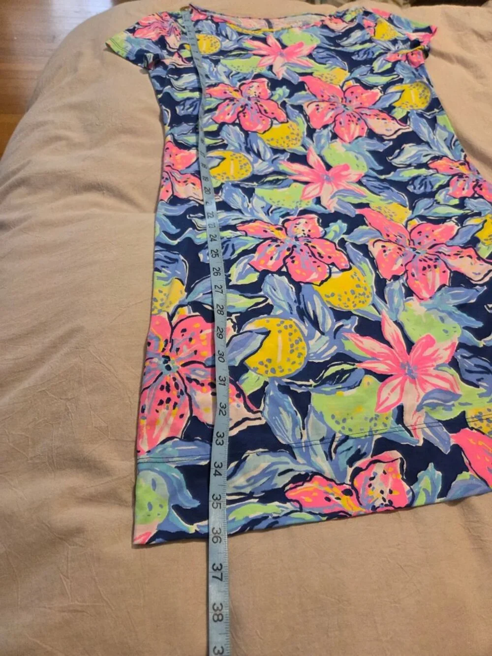 Lilly Pulitzer Women’s Floral Dress Capri Soliel M Multicolor resort beach prepp - Picture 7 of 7
